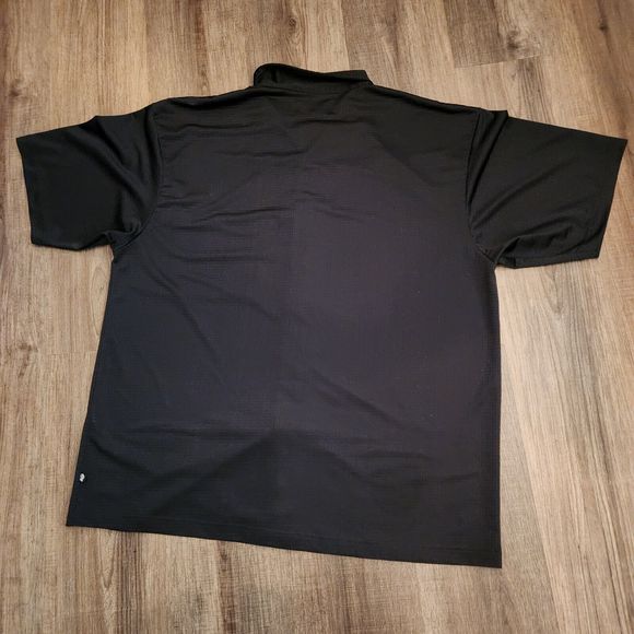 Adolfo Large Men's Black  Shirt Button Up Short Sleeve Collard - Picture 2 of 10